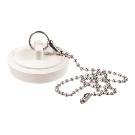 Keeney Mfg Plumb Pak 1-1/4 in. White Rubber Drain Stopper PP820-1